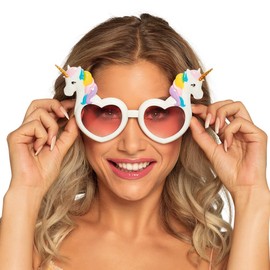 Boland 50030 Party Glasses Unicorn, Unicorn, Fun Glasses, Photo Box, Accessory, Theme Party, Carnival