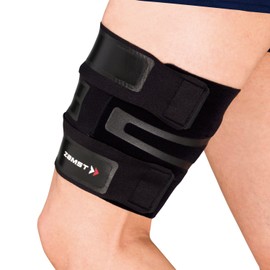 ZAMST 377801 FILMISTA THIGH Thin Thigh Supporter, Black, S Size