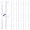 100 Pcs Plastic Curtain Hooks,Adjustable Pinch Pleat Hooks,Curtain Hooks for