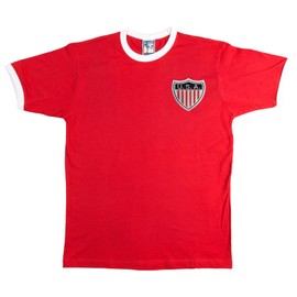 USA America Retro Football T Shirt Embroidered Logo