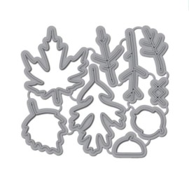 Leaves Metal Cutting Dies,Stencil Leave Dies Metal Cutter,Christmas Scrapbooking Die Cuts Template Handmade Scrapbooking Embossing for DIY Scrapbooking Photo Album Decor Carfts Card Making Supplies