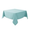 Biscaynebay Outdoor Tablecloth Textured Fabric 60x60 Inch Rectangular, Aqua Blue