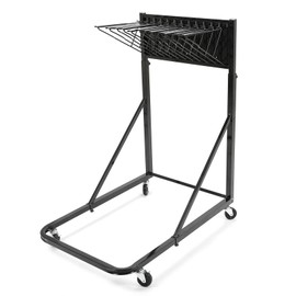 Kojem Mobile Blueprint Holder Storage Rack with 12 Pivot Brackets Adjustable Height & Depth Blueprint Storage Organizers for Blueprint File Poster Display Architectural Drawing Cricut Roll Black