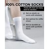 vitsocks Men's Thin 100% COTTON Lightweight Summer Socks (3 PAIRS)