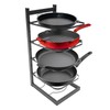 ILWorkTLs 5-Tier Adjustable Pan & Pot Rack for Cabinet,Countertop Pot