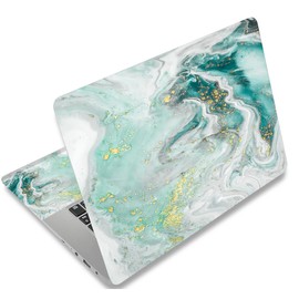 Laptop Skin Sticker 13 13.3 14 15.4 15.6 Inches Universal Netbook Skin Sticker/Need to Cut, Reusable Notebook Art Protector by AORTDES (Wave Marble)