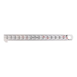 Niigataseiki SK HSD-15KD Scale with Hooks, 5.9 inches (150 mm), Double-Sided Type, Upper Level, 0.02 inch (1 mm), Lower Level, 0.02 inch (0.5 mm) Pitch, Made in Japan