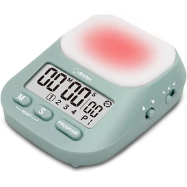 dretec Learning Timer, My Routine, Study, Countdown, Mute, Volume Change, Up to 199 Minutes, 55 Secs, Repeat, Interval Clock, Light, Blue