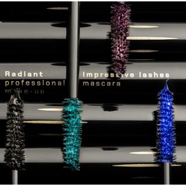 RADIANT PROFESSIONAL Impressive Lashes Voluminous Mascara (8ml) – Black/Blue/Purple Color Mascara – Lengthening, Long-Lasting & Smudge-Proof – Dramatic Volume for False Lash Effect (01 Black)