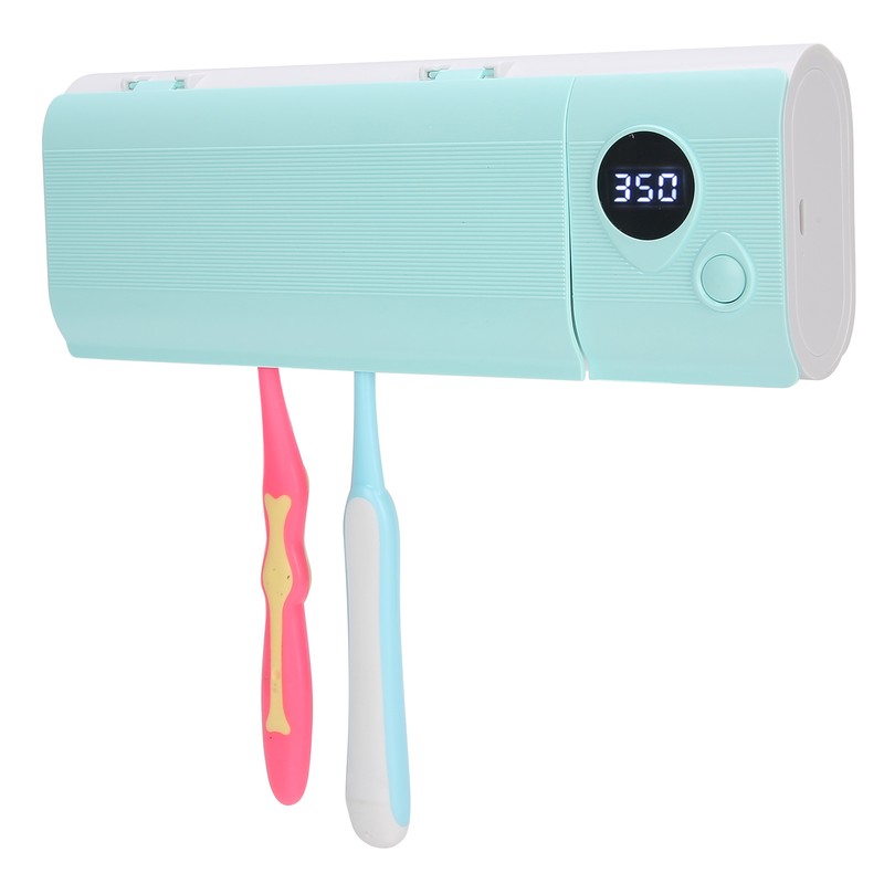 UVC Toothbrush Holder Wall Mounted Rack UV Light Cleaning Toothbrush