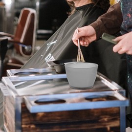 KESYOO Hair Coloring Cups, Hair Dye Cups, Set of 5, Hair Dyeing Coloring Cups, Hair Dye Bowls, Dyeing Bowls, Salon, Beauty Salon, Barber Shop, Gray, Set of 5