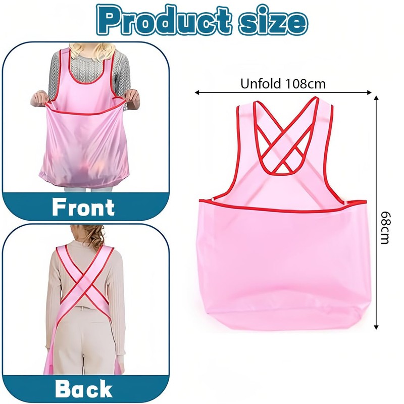 Laundry Coat Large Bag, Laundry Apron, Practical Apron Drying Clothes,