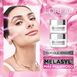Oréal Paris Kit Glycolic Bright Crema Día 50ml Noche Melasyl Ácido Glicólico