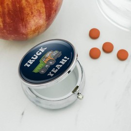 Truck Yeah Funny Humor Pill Case Trinket Gift Box