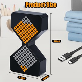 LED Digital Kitchen Timer, LPZNUYVC 1-30 Minutes Visual Timer Count Down Electronic Hourglass Light Timer, Sand Timer for Cooking, Pomodoro, Egg, Gym, Teaching