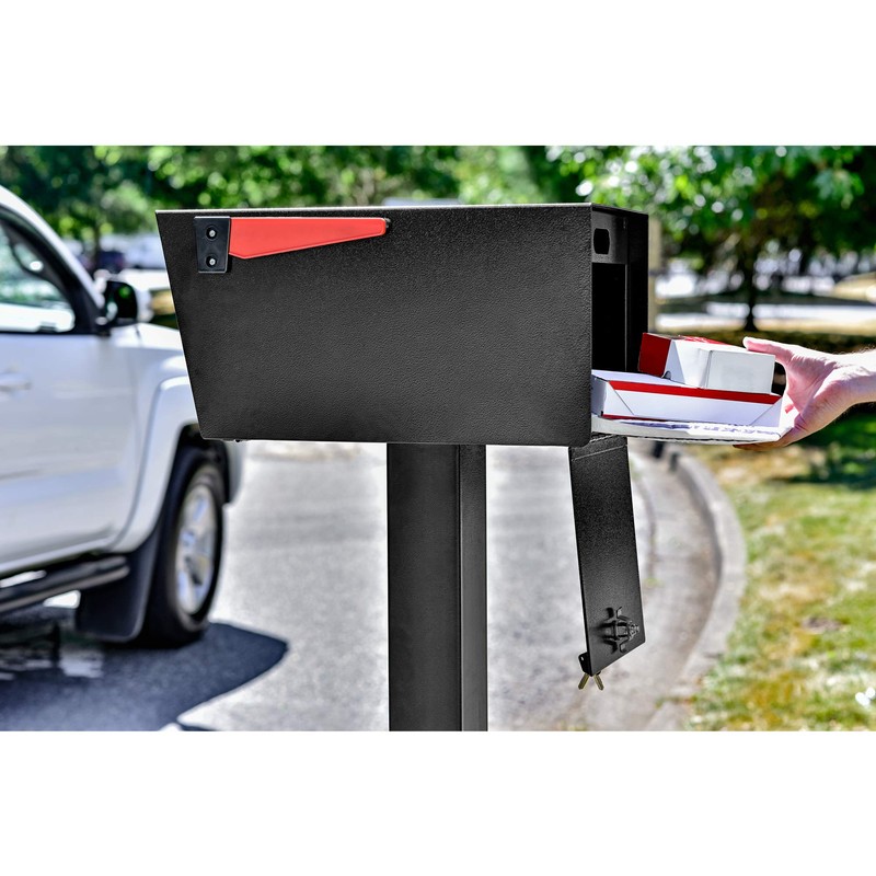 Mail Boss 7536 Street Safe Latitude Locking Security Mailbox, Black