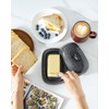 Hasense Porcelain Butter Dish with Lid, Covered Butter Container with