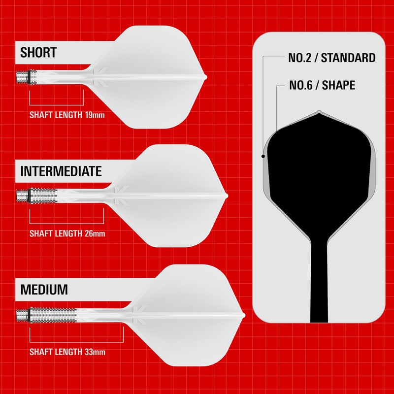 Target Darts K-Shift No.2 Integrated Flights & Shafts | K