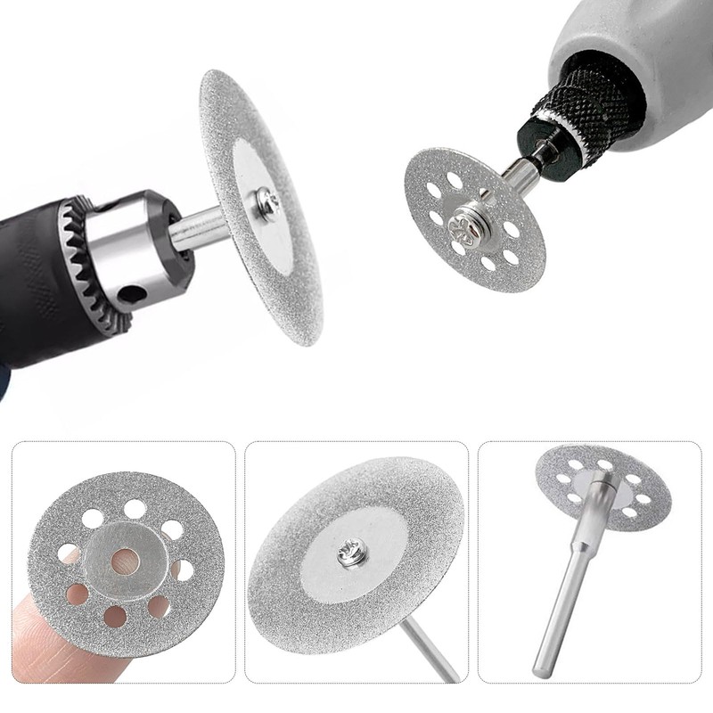 KOOLEVER 24PCS for Dremel Cutting Discs Metal, 40/22mm Diamond Cutting