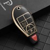 ELOHEI Key Fob Cover for Dodge, Premium Soft Full Protection