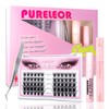 Lash Clusters DIY Eyelash Extension Kit with Bond Seal Tweezers