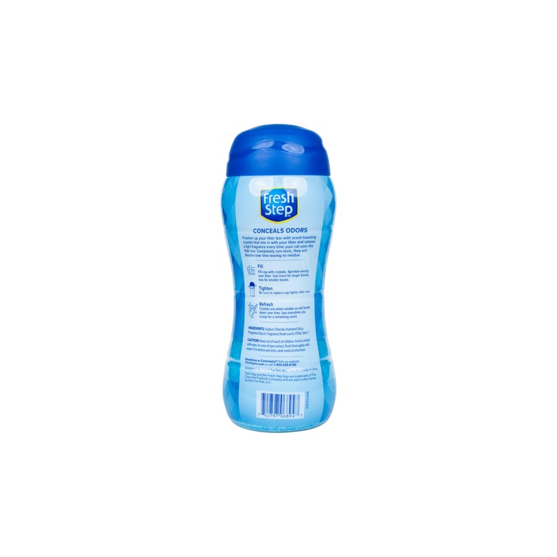 Fresh Step Litter Box Deodorizing Crystals, Fresh Scent, 30oz; Conceals