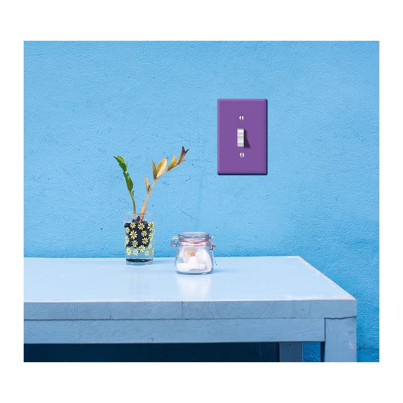 WIRESTER Single Gang Toggle Light Switch Wall Plate Cover, Solid