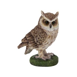 Oubia Waving Right Headed Owl 3.5 x 2.4 x 4.1 inches (9 x 6 x 10.5 cm) Doll Figurine Figurine Animal Garden Decoration Bird H19430