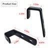 Mewuthede 4pcs Iron Bunk Bed Ladder Brackets, PVC Coated Stainless