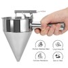 MosaiRudo Stainless Steel Pancake Batter Dispenser with Stand, Detachable Handle