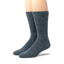 WARRIOR ALPACA SOCKS - Outdoor Alpaca Wool Socks, Terry Lined with Comfort Band Opening For Men And Women(Small, Denim)