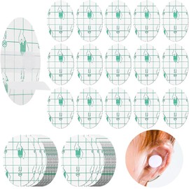 KOLZEMV Pack of 60 Waterproof Ear Protection Stickers, Baby Waterproof Earplugs, Ear Protection, Soft Disposable Breathable Ear Covers Patch for Shower and Swimming, Protects Inner Ear, 4.4 x 6.8 cm