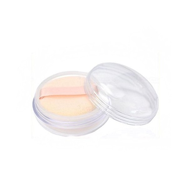 2Pcs Mini Travel Makeup Loose Powder Box Cosmetic Face Powder Puff Container Case