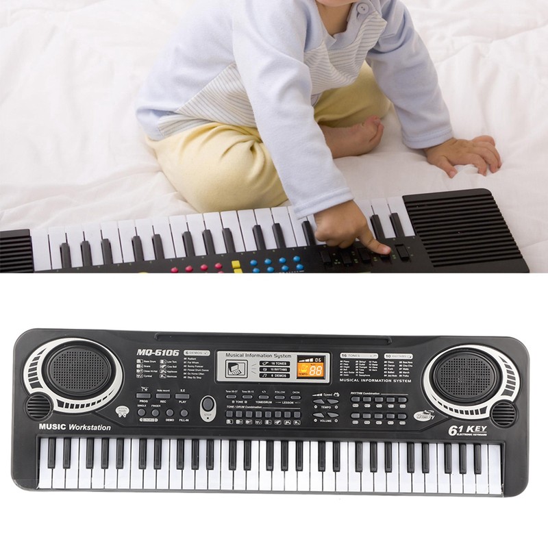 61‑Key Electric Digital Key Board Piano Musical Instruments Kids Toy