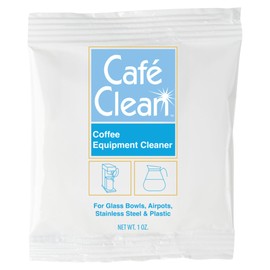 Stera Sheen Coffee Equipment Cleaner, All-Purpose Brewing Equipment, Espresso, Coffee Maker Cleaner, Café Clean Removes Oil, Stain Buildup, from Glass, Plastic & Stainless Steel - 1 Oz. (100 Count)