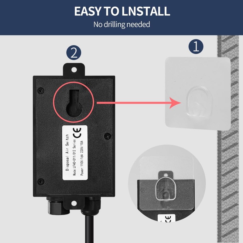 Garbage Disposal Air Switch Kit Single Outlet Sink Top Waste