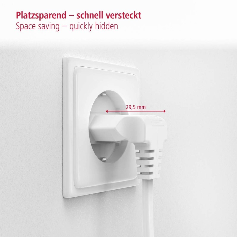 Hama Euro power cable (2-pin, 90 degree angled on both