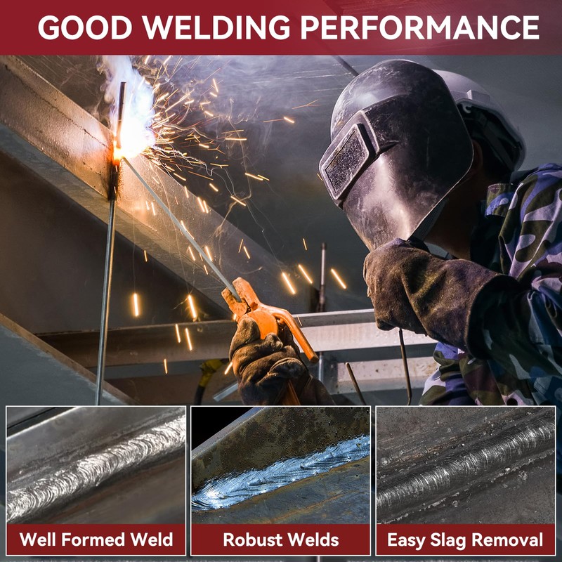 ARCCAPTAIN E6011 Welding Rod 1/8" 10LB Carbon Steel Welding Sticks