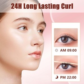 Heated Eyelash Curlers Electric Eyelash Curler with LED Display, 3 Temperature Modes Anti-Burn USB Rechargeable Natural Curling 24H Long Lasting for Women Makeup Tools Gifts （Pink）