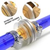 ERGAOBOY 5Pcs 6MM to 6MM Brass Hose Barb Thru-Bulk Bulkhead