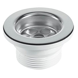 McAlpine BSW10PR 70mm Flange Centre Pin Sink Waste, White