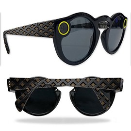 MightySkins Skin Compatible with Snapchat Snapchat Spectacles - Black Wall | Protective, Durable, and Unique Vinyl Decal wrap Cover | Easy to Apply, Remove, and Change Styles | Made in The USA