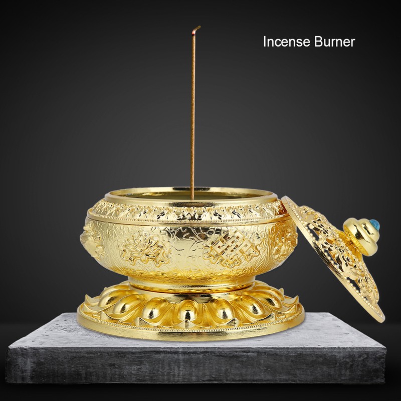 Incense Burner Smoke Backflow Ceramic Glaze Censer Cone Holder Home