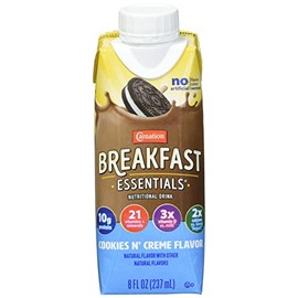 Carnation Breakfast Essentials Cookies N Creme, 8 Fl oz (Pack Of 6)
