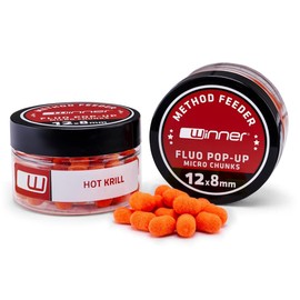 Tandem Baits Method Feeder Fluo Pop-Up Micro Chunks Red Krill, Carp Pop-Ups Dumbells, Carp Fishing without Effort, Bait for Large Fish Fishing, Carp Accessories for Professionals, Hobby Anglers, 20 g