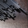 Vroxdrez 100 Black Paper Cocktail Straws 150 x 8 mm