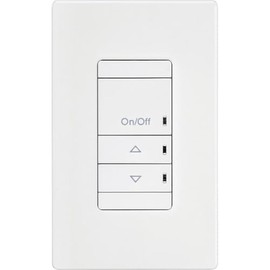 SensorSwitch Switchpod Push Button Dimming Light Switch with Multi-Way Operation, Supports Up to 9 Devices, 0-10V Dimmer Switch for Commercial Spaces, Includes Screwless Wall Plate, White
