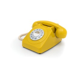 GPO Retro GPO746DPBMS 746 Desktop Push Button Telephone - Mustard