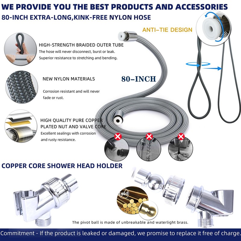 Filtered Shower Head with Handheld - High Pressure Mineral ShowerHead