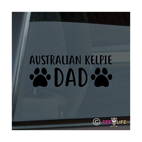 Mister Petlife Australian Kelpie Dad Sticker Vinyl Auto Window Barb